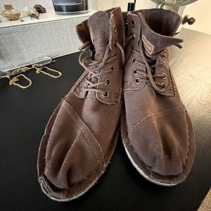 Toms Brown Tomboy Lace-Up Flat Boot